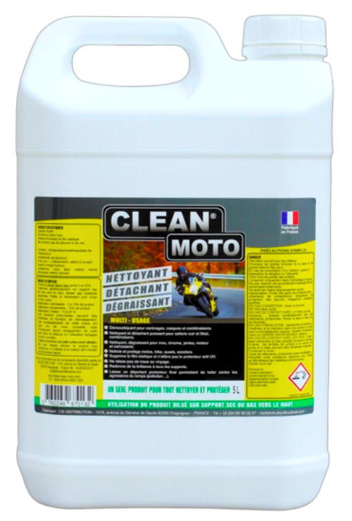 Clean Moto - produit nettoyant moto, scooter, deux roues - 5 litres